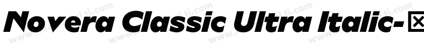Novera Classic Ultra Italic字体转换